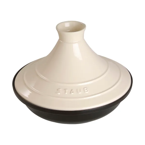 Staub Tagine gjutjärn svart-beige, 20 cm