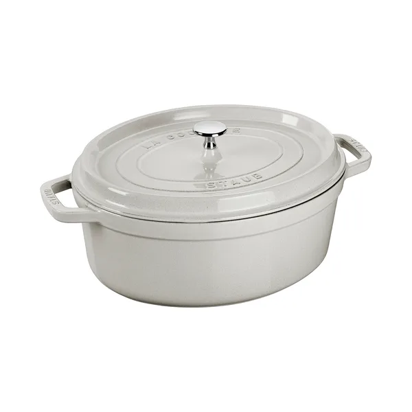 Staub White Truffle gryta oval, 2,35 l
