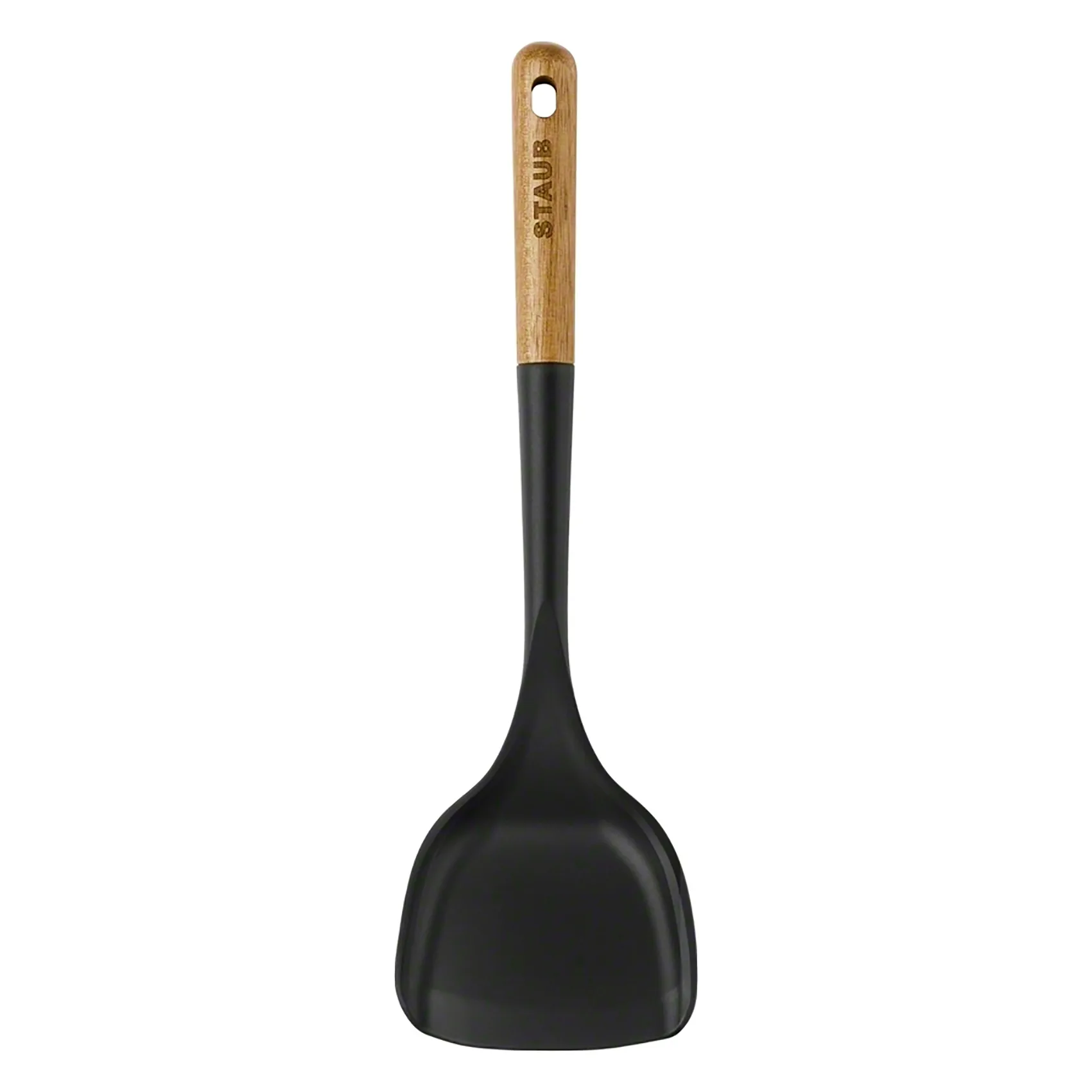 Staub Silikone-Wokwender med Akacietræhåndtag - 31 cm, Brun
