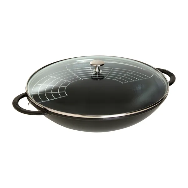 Wok med glaslock Ø37 cm 5,7 L