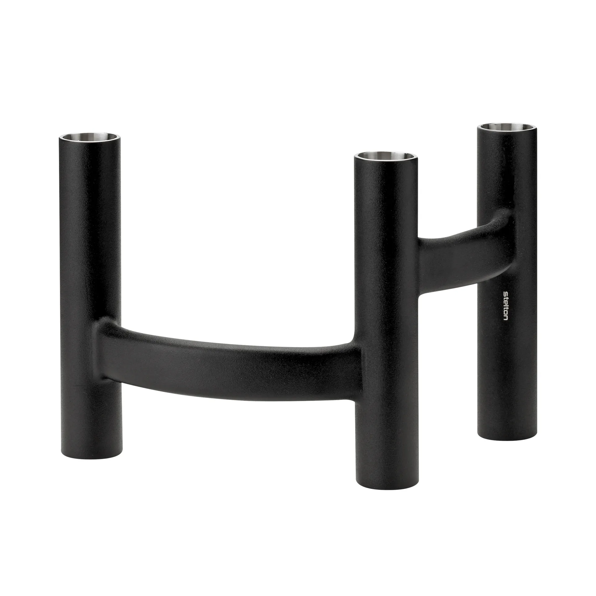 Stelton Ora trearmet lysestage Sort