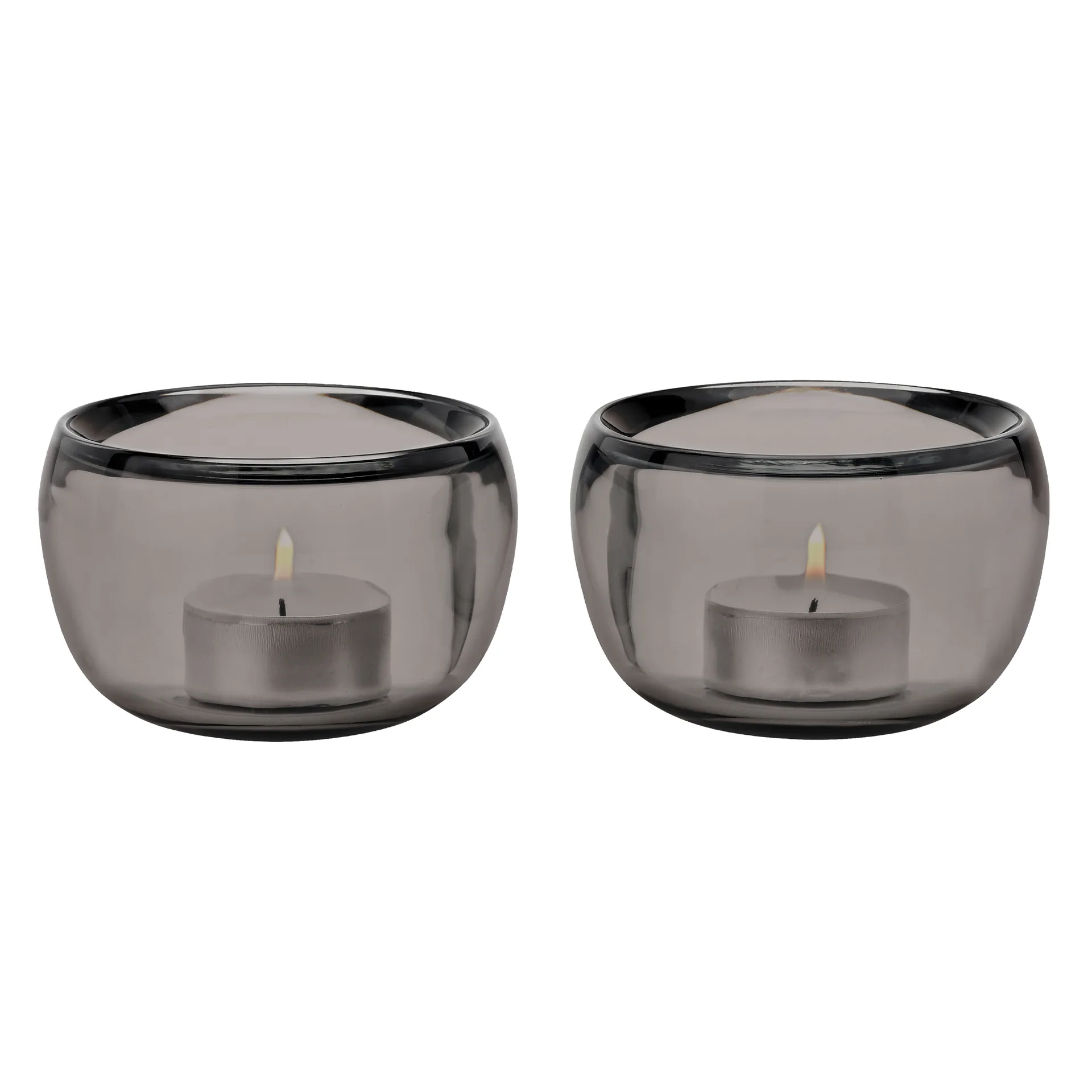 Stelton Photophore Ora Lot de 2 Smoke