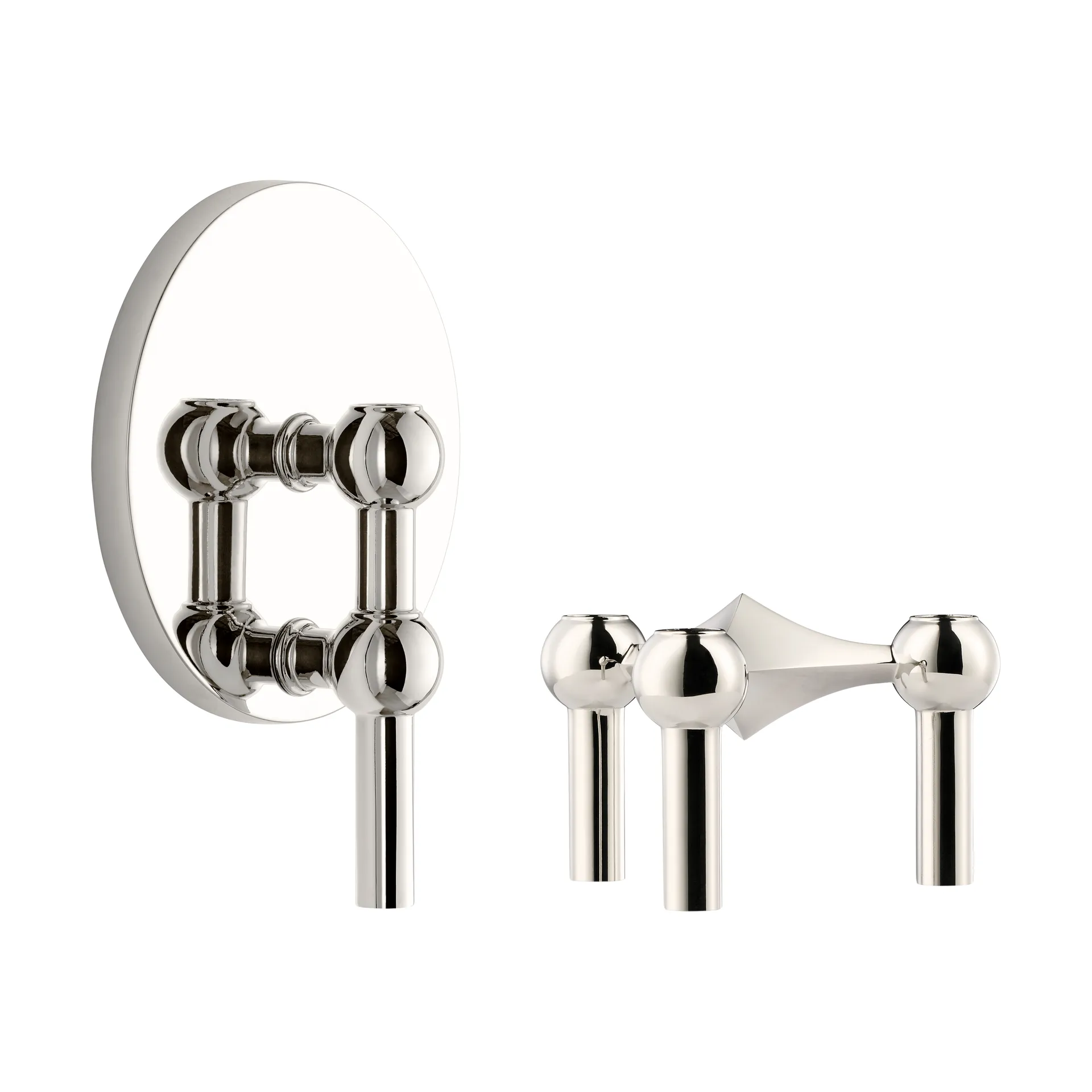 STOFF Nagel Bougeoir STOFF Nagel 2 pièces - Chrome