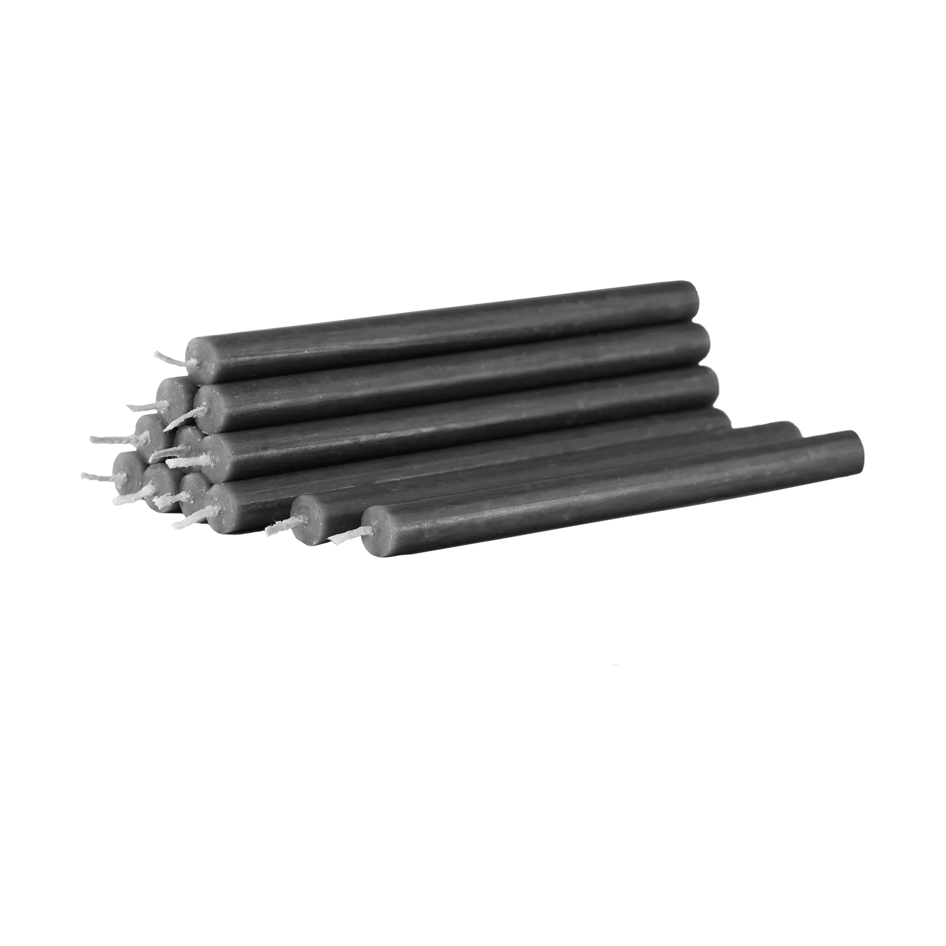 STOFF Nagel Bougies Nagel ensemble de 12 Anthracite