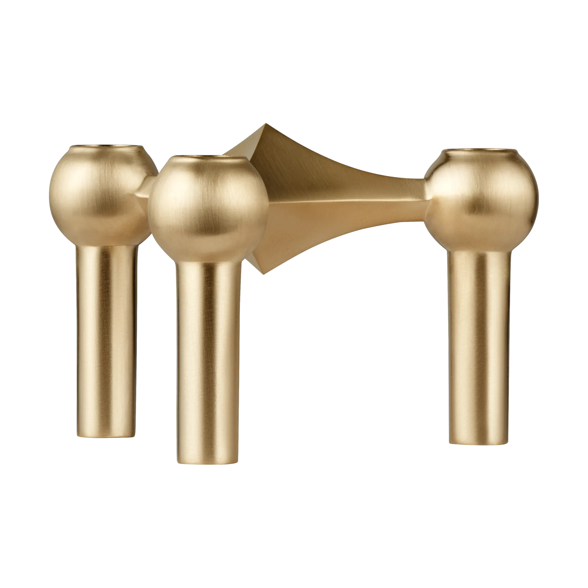 STOFF Nagel Chandelier Nagel Laiton brossé