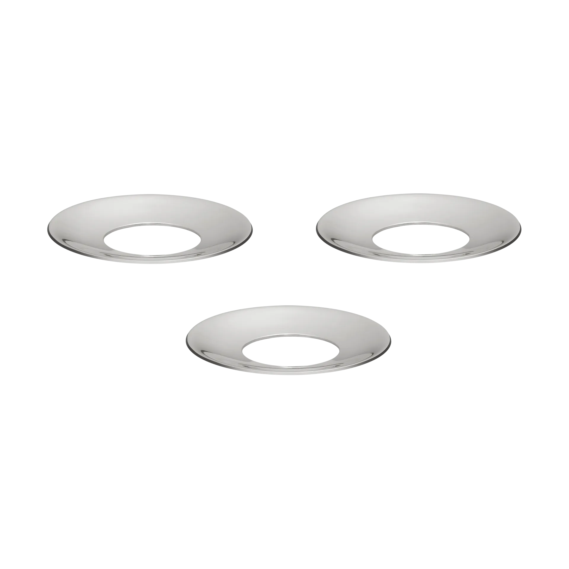 STOFF Nagel Manchon de bougie Nagel STOFF, 3 pièces Chrome
