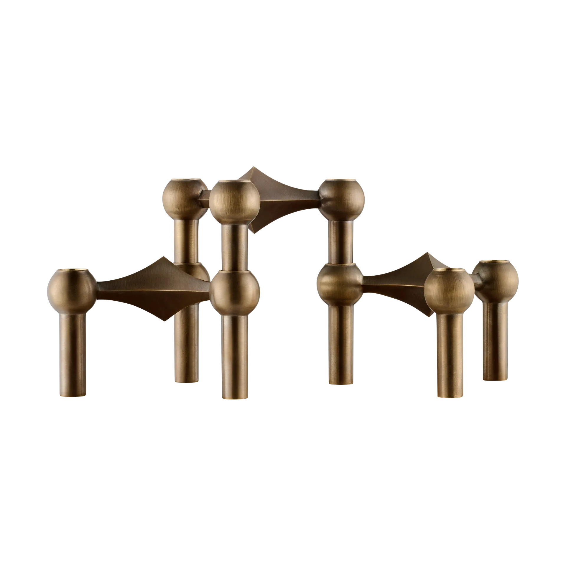 STOFF Nagel STOFF Nagel bougeoir lot de 3 Bronzed brass