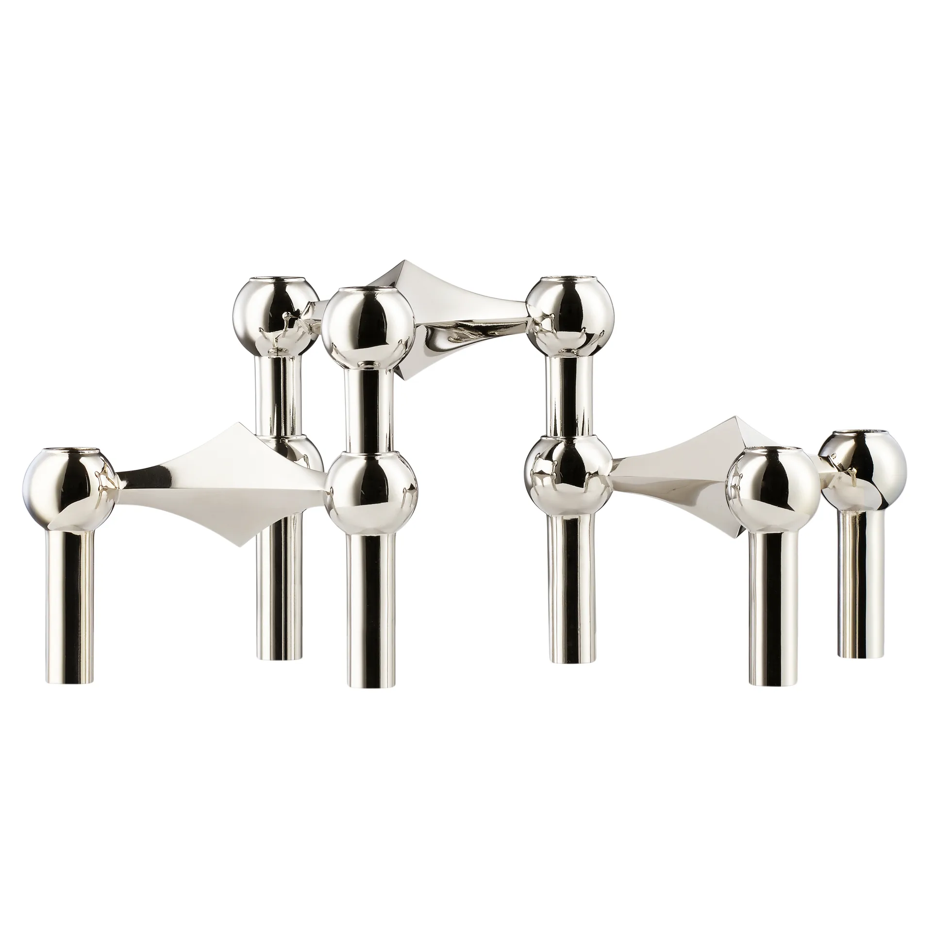 STOFF Nagel STOFF Nagel bougeoir lot de 3 chrome