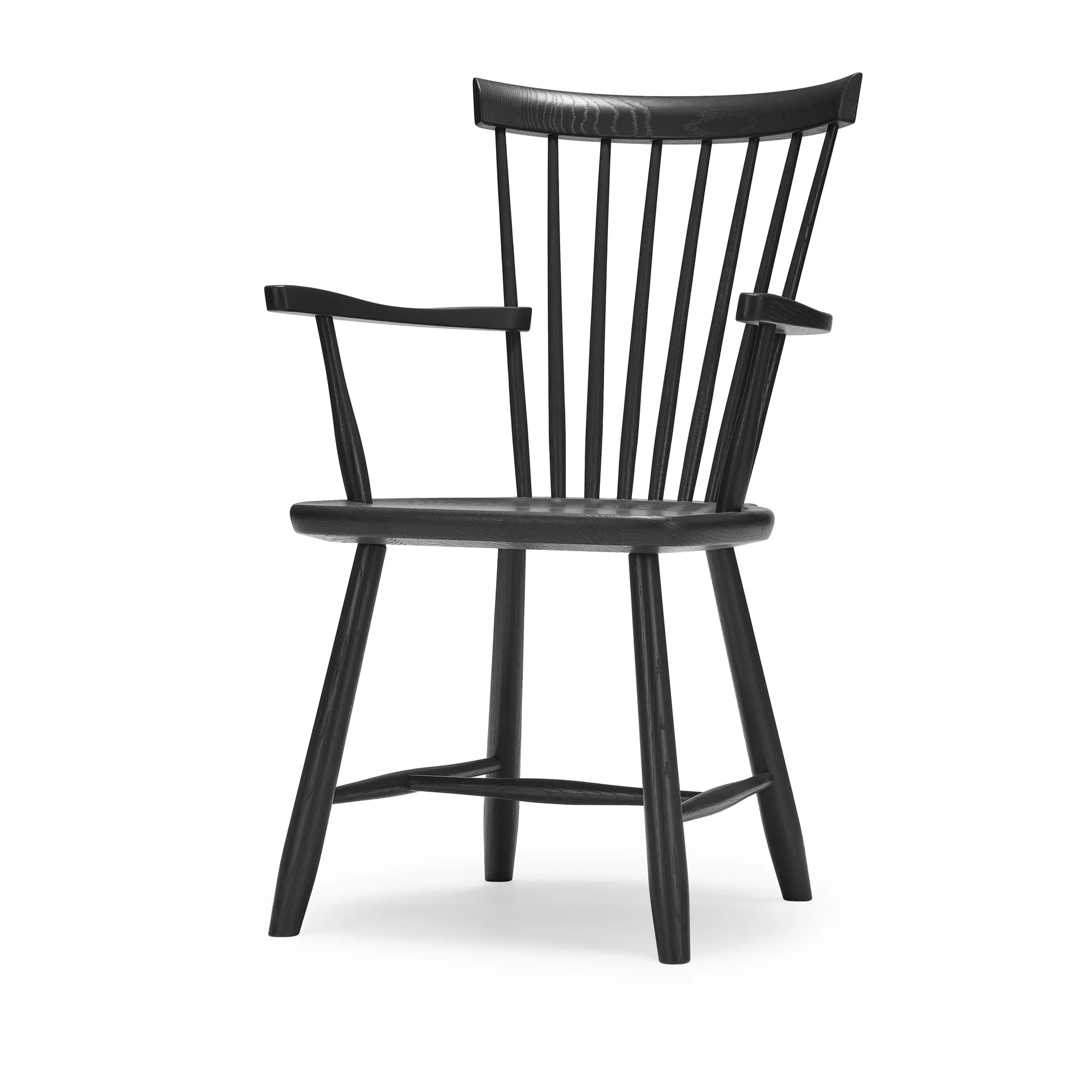 Stolab Chaise avec accoudoirs Lilla Åland Noir (chêne)