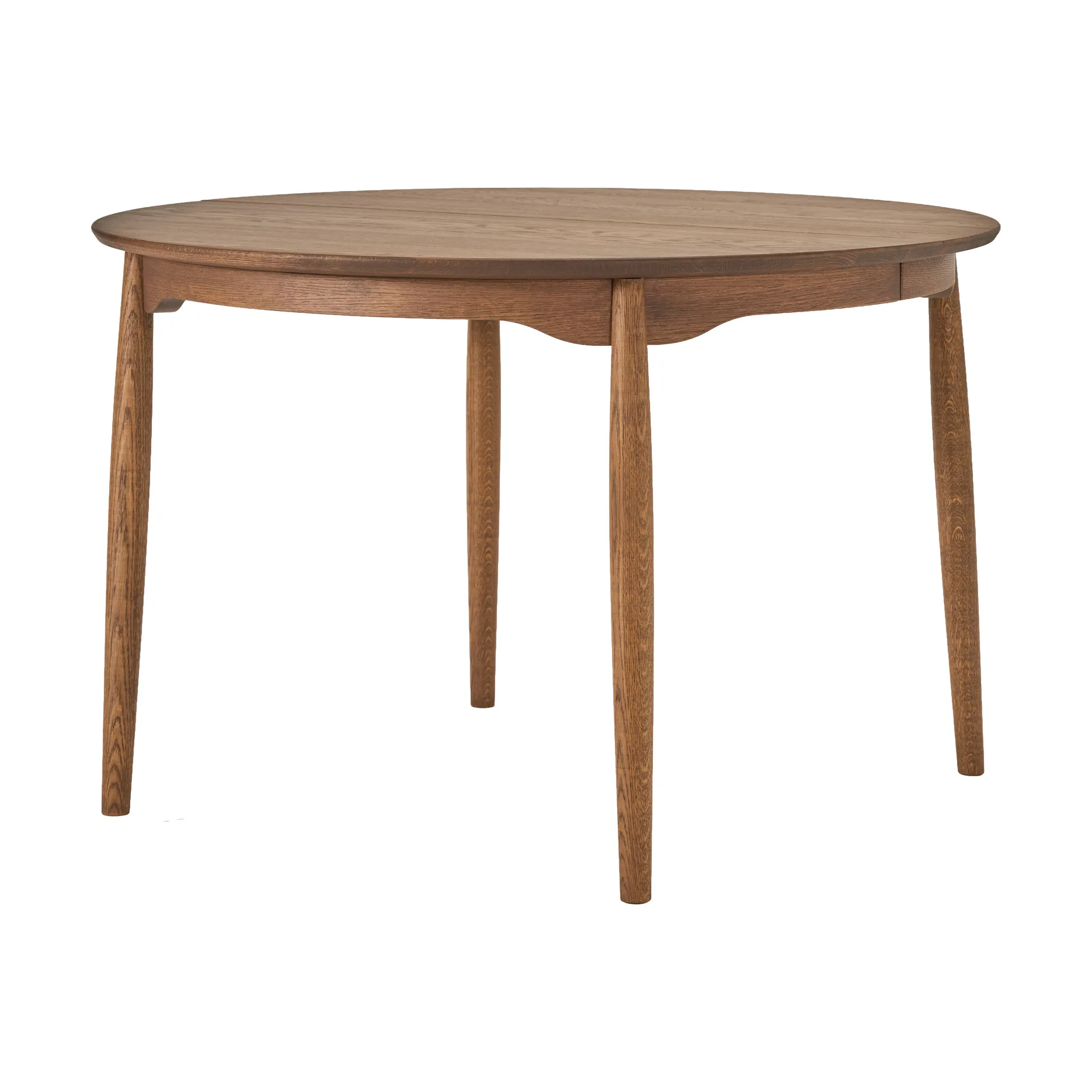 Stolab Table à manger divisible Carl Ø Chocolat brown huile Édition Spéciale (chêne), Ø