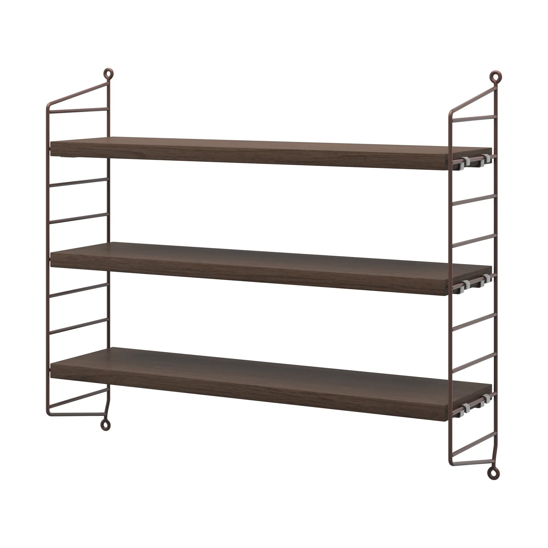 String Etagère murale String Pocket Chêne foncé - brun foncé