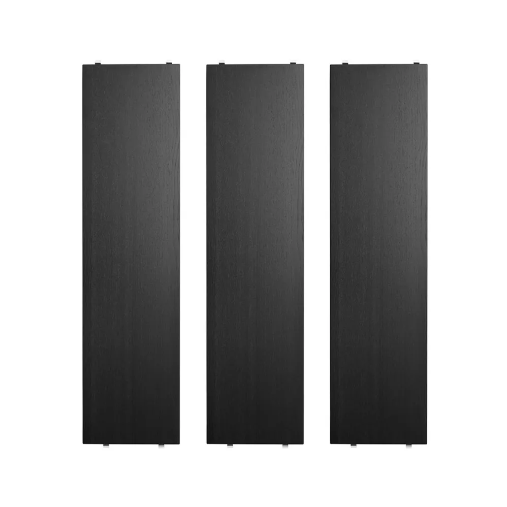 String Étagère String Frêne lasuré noir, cm, lot de 3 — vue 3