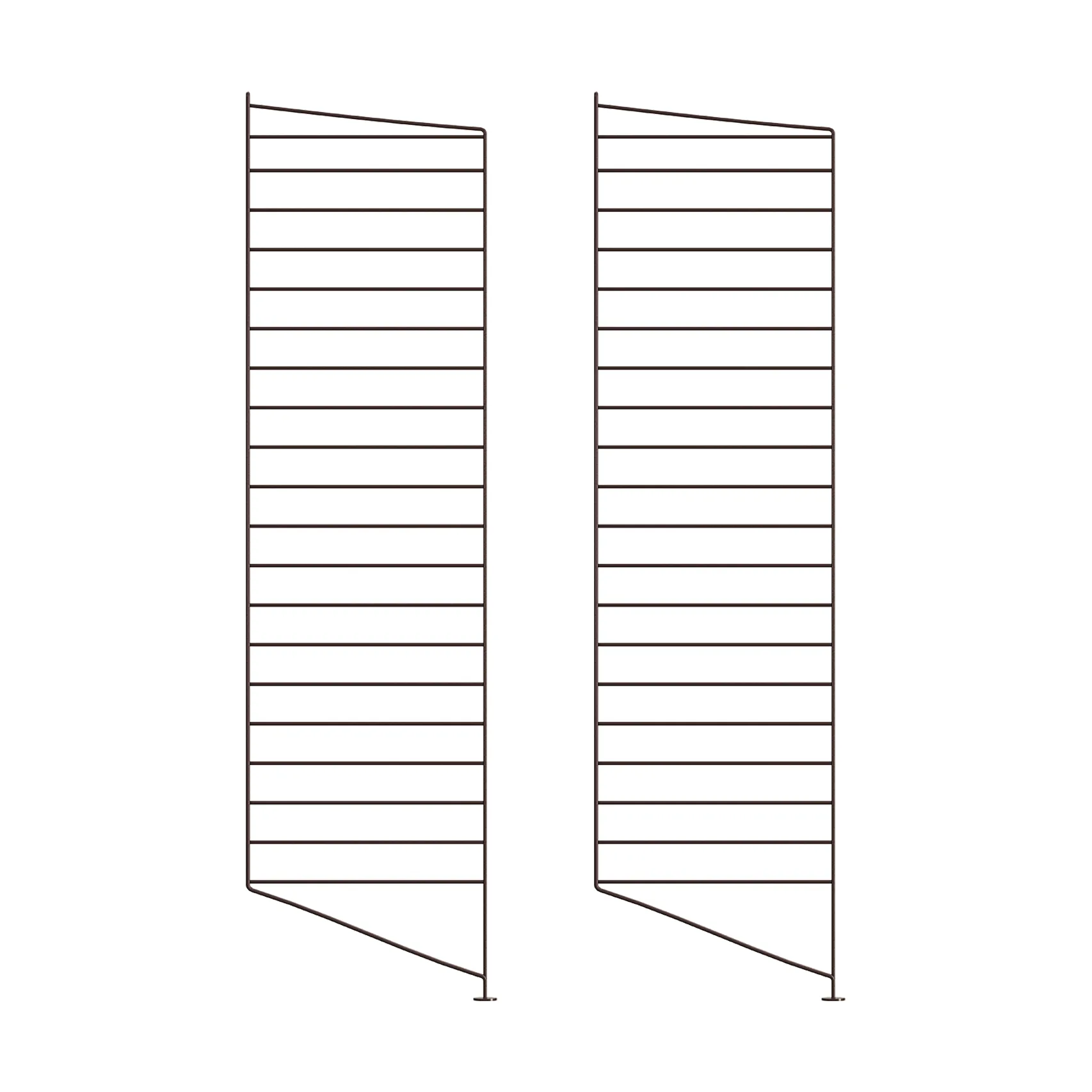 String Montant d'étagère String Brun foncé, cm, 2 pièces