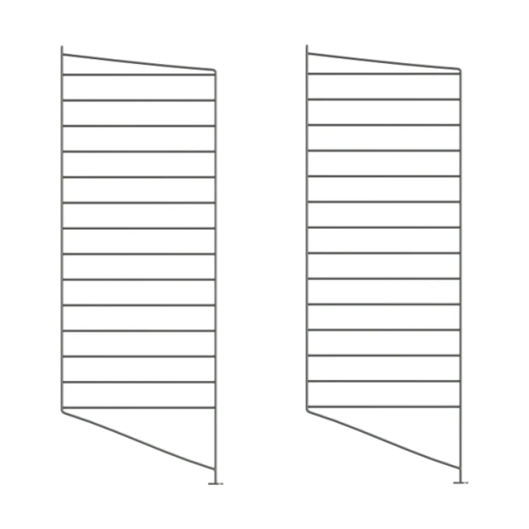 String Montant d'étagère String Gris foncé, cm, lot de 2