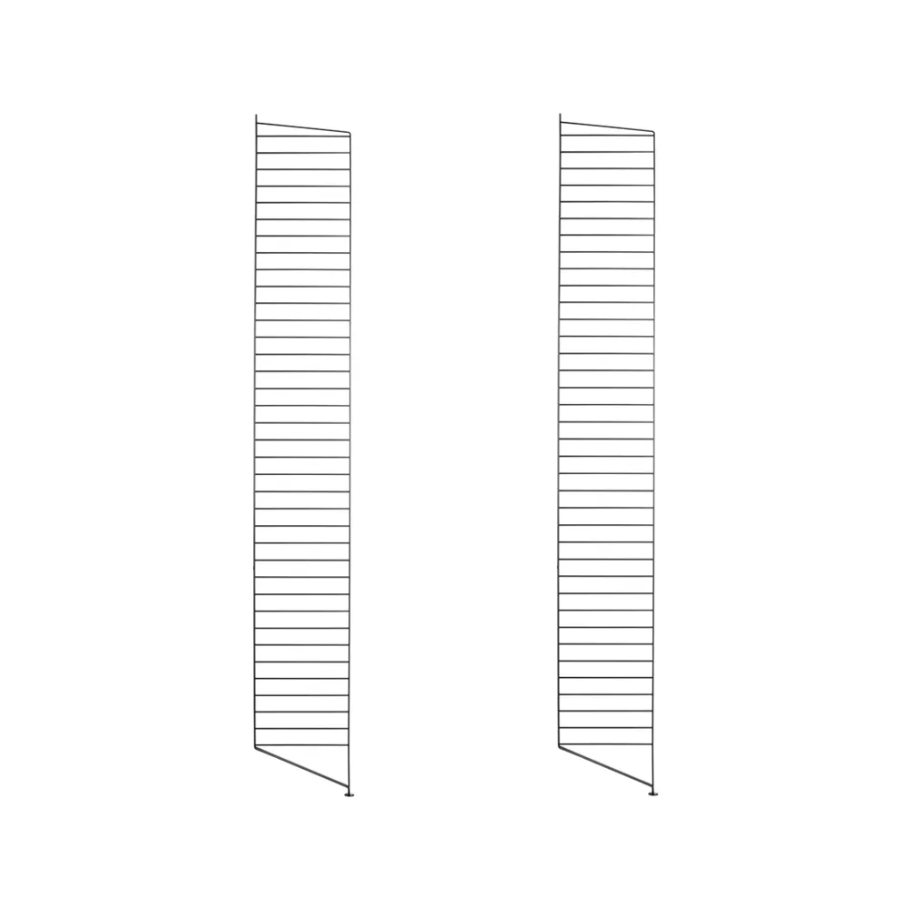 String Montant d'étagère String noir, cm, lot de 2