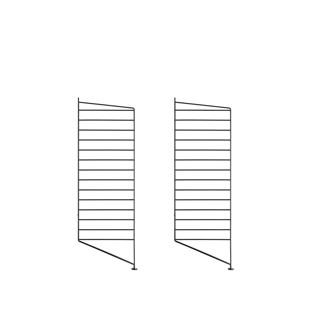 String Montant d'étagère String noir, cm, lot de 2 — vue 3