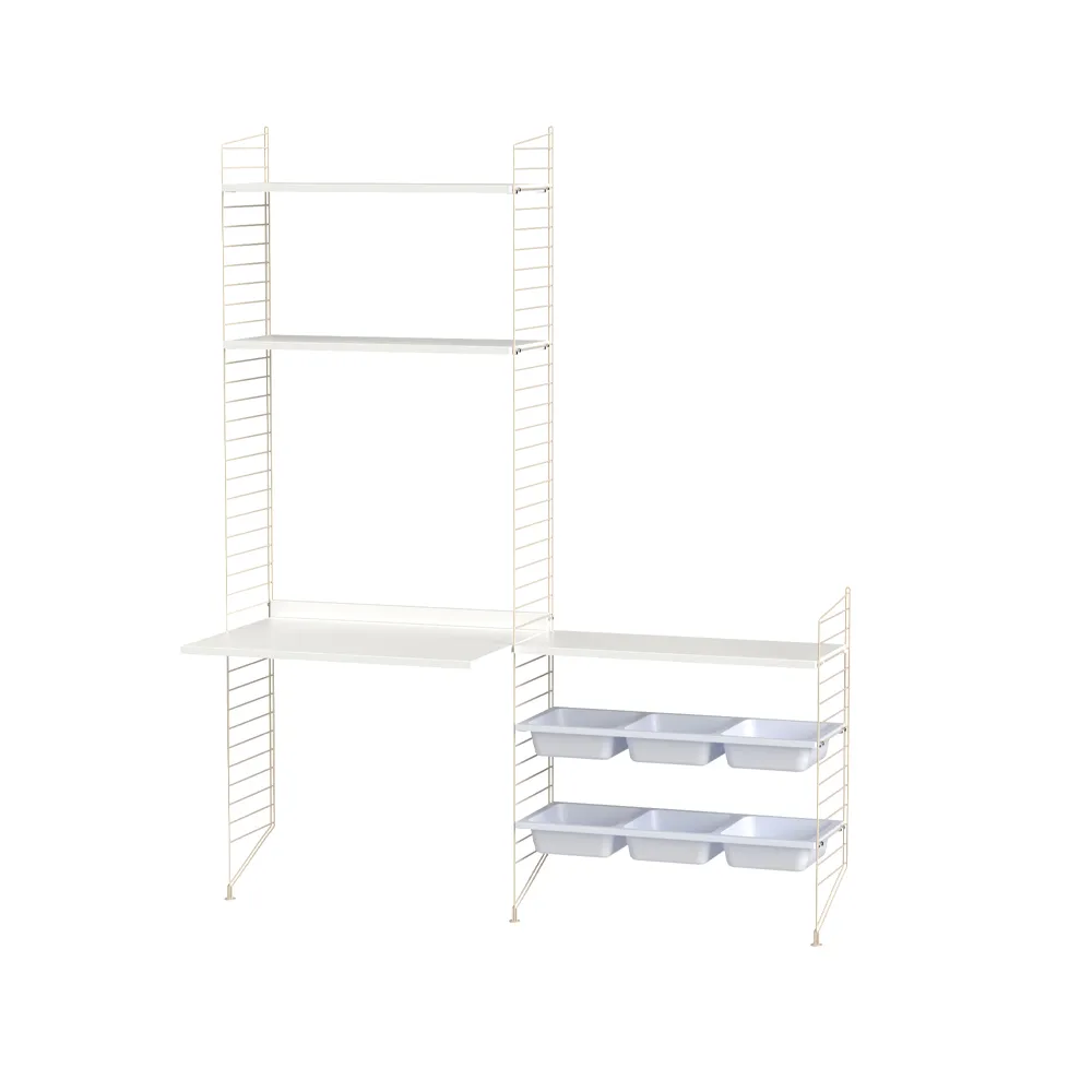 String barnrum vit & beige - Kombination E - String → NordicNest.se