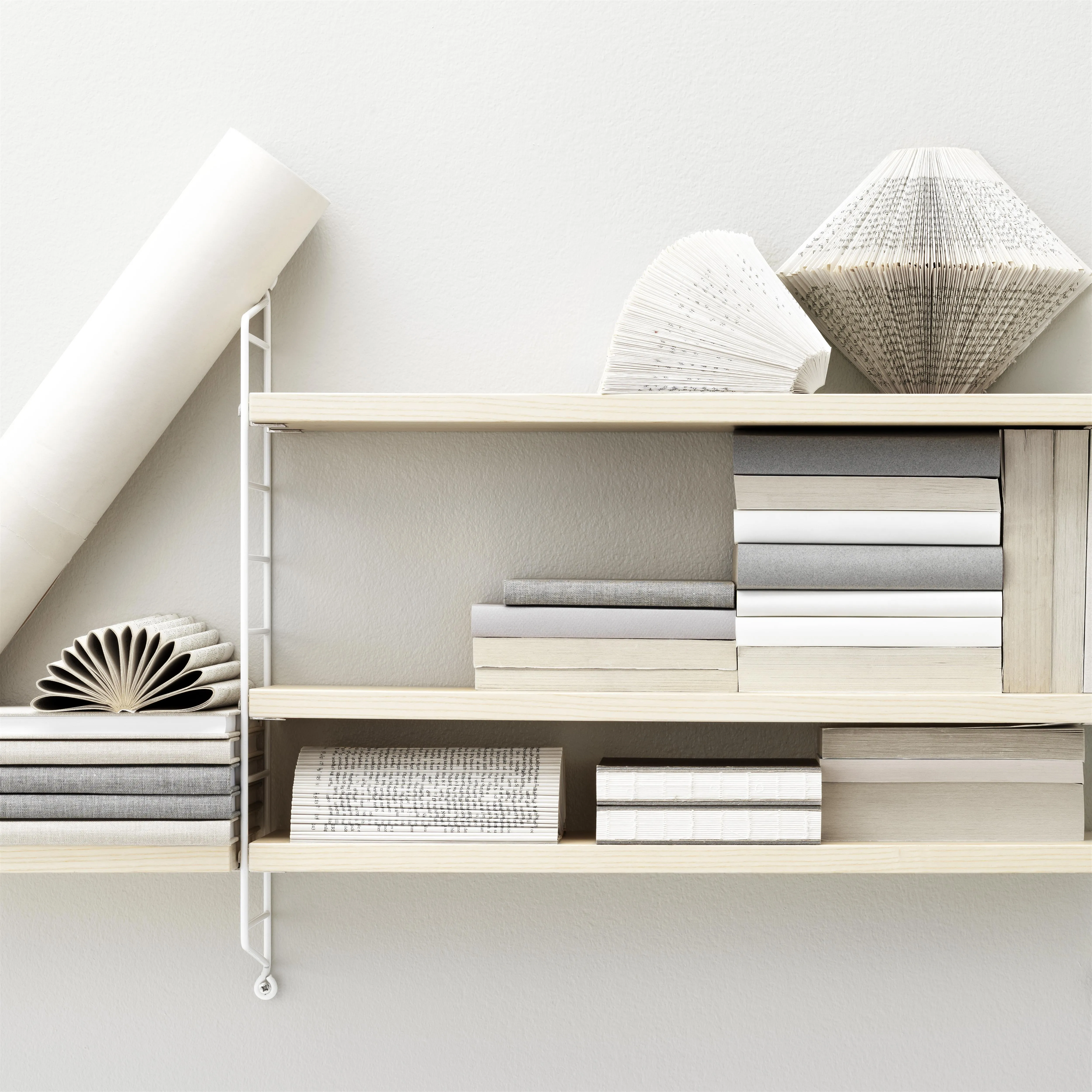 String shelf Pocket ash-white from String - NordicNest.com