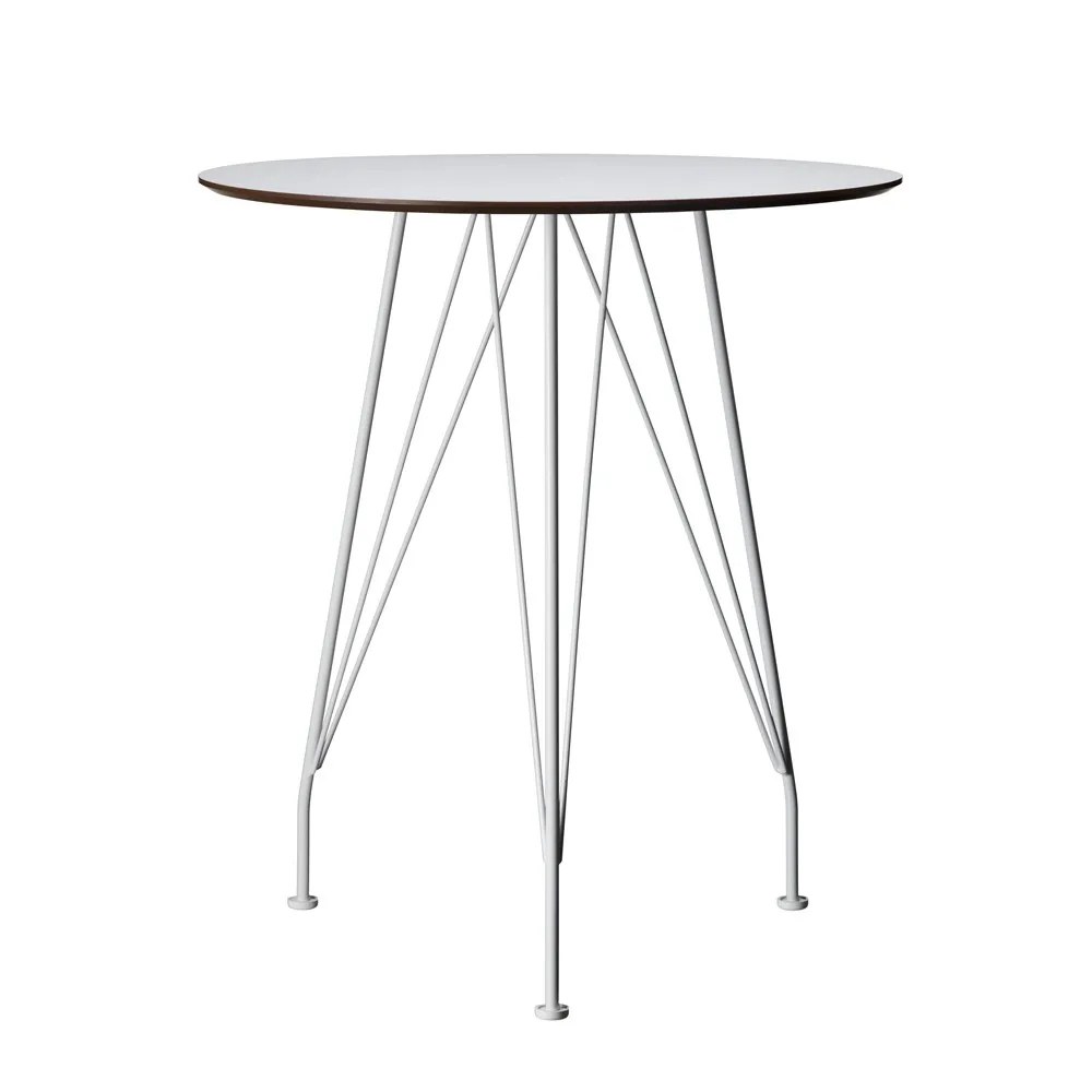 Swedese Table bistrot Desirée Blanc, ø , base laquée blanche
