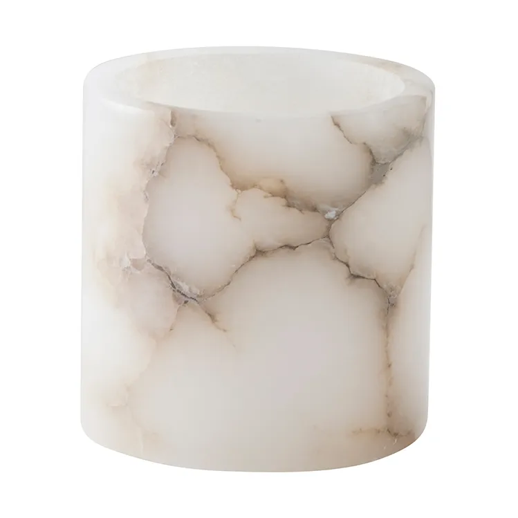 Tell Me More Bougeoir Alabaster Blanc-beige, S