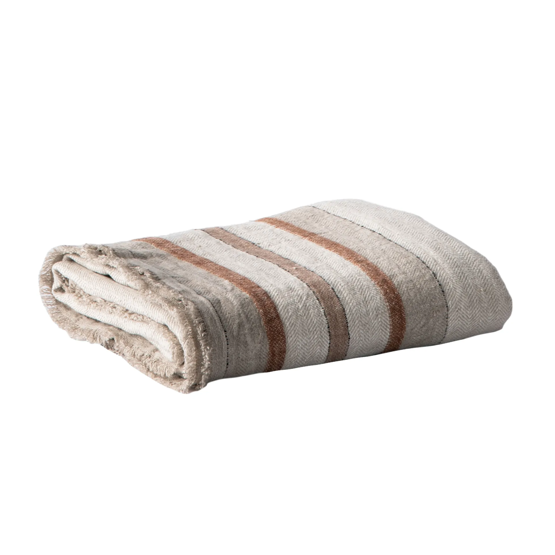 Tell Me More Emilio plaid 130x170 cm Linned-tan