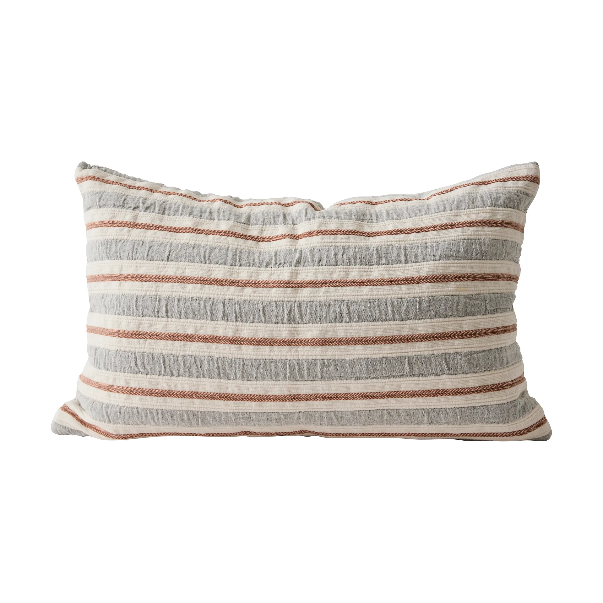 Tell Me More Housse de coussin Malva cm Gris-rouge rouille