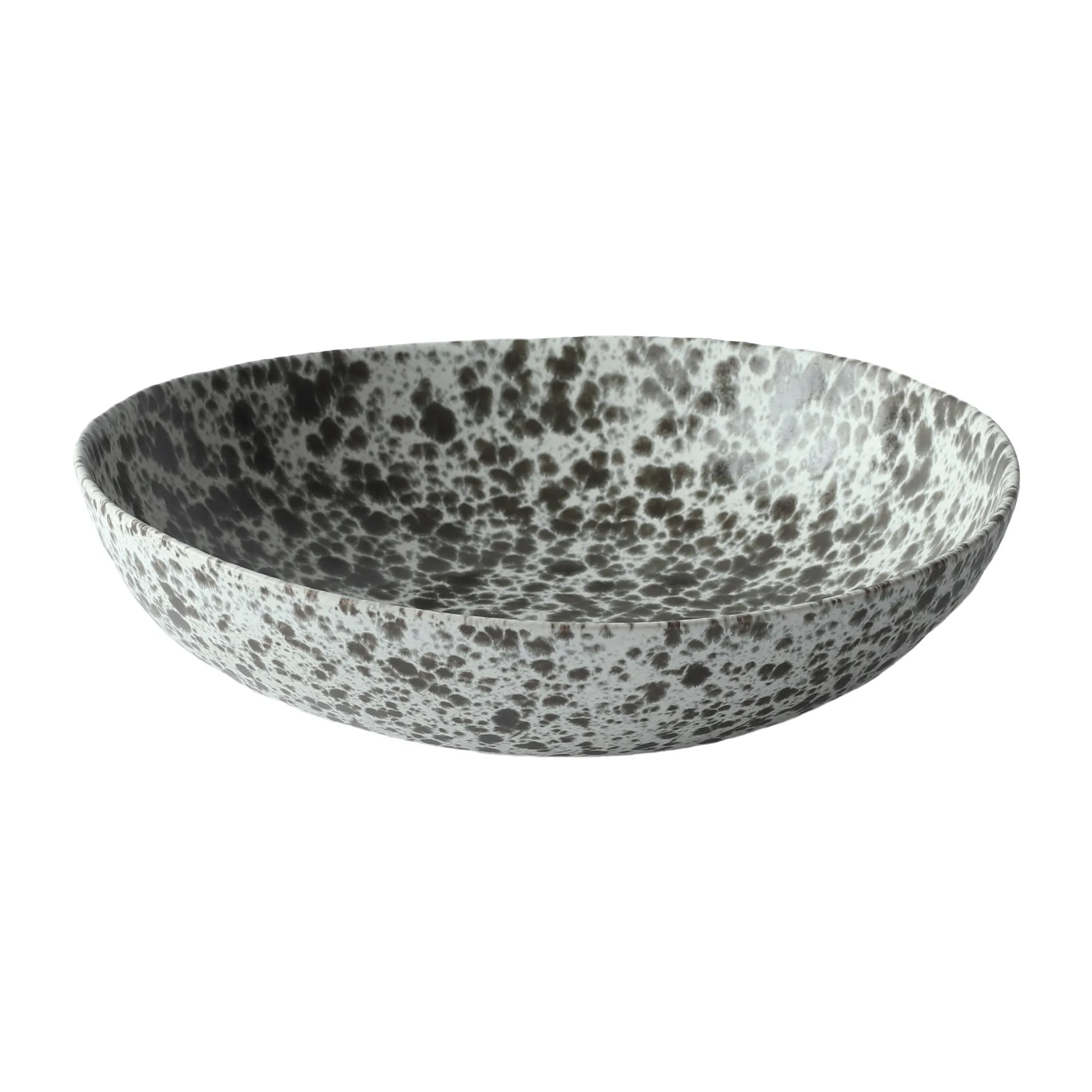 Tell Me More Rivoli salatskål medium Ø30 cm Green splatter billede