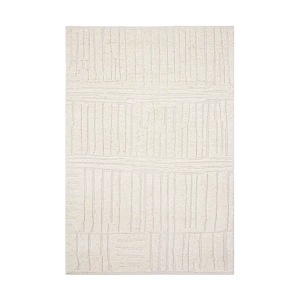 Sandnes ullmatta, White, 170x240 cm
