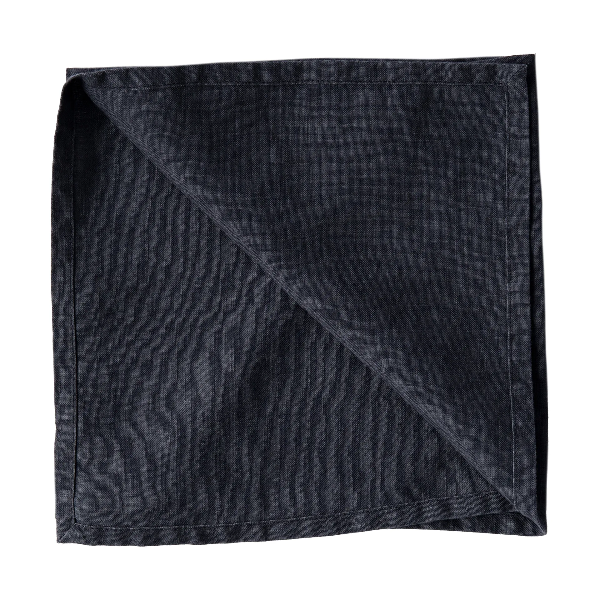 Tell Me More Serviette Washed linen Bleu nuit