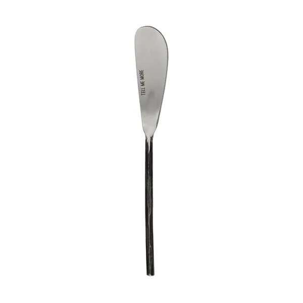Steel smörkniv, Opolerat stål