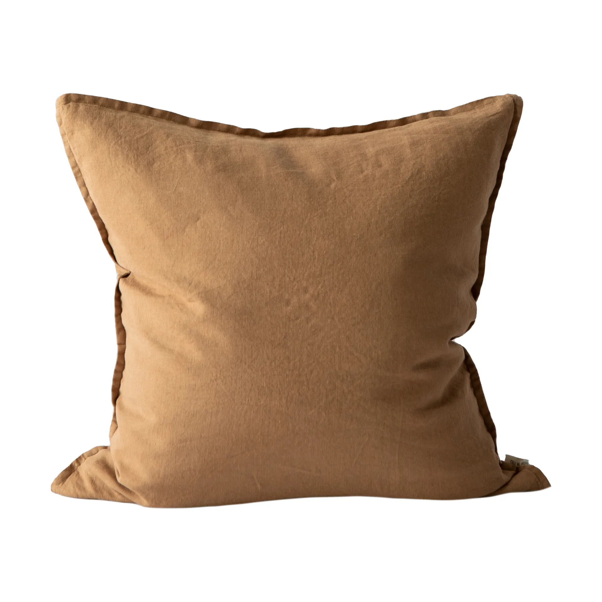 Tell Me More Taie Washed linen cm Noisette