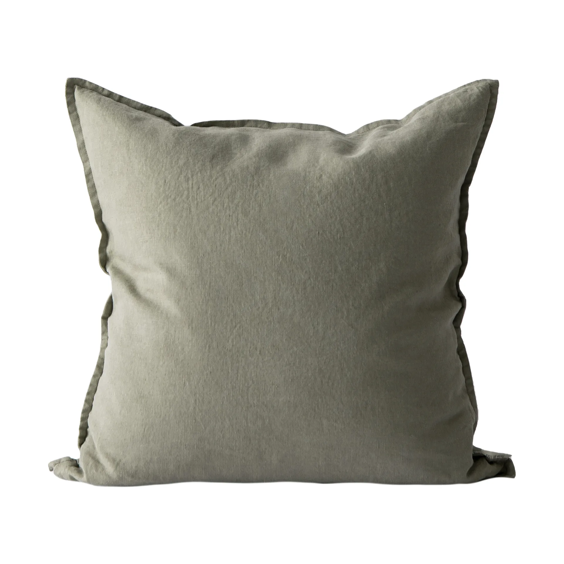 Tell Me More Taie Washed linen cm Olive