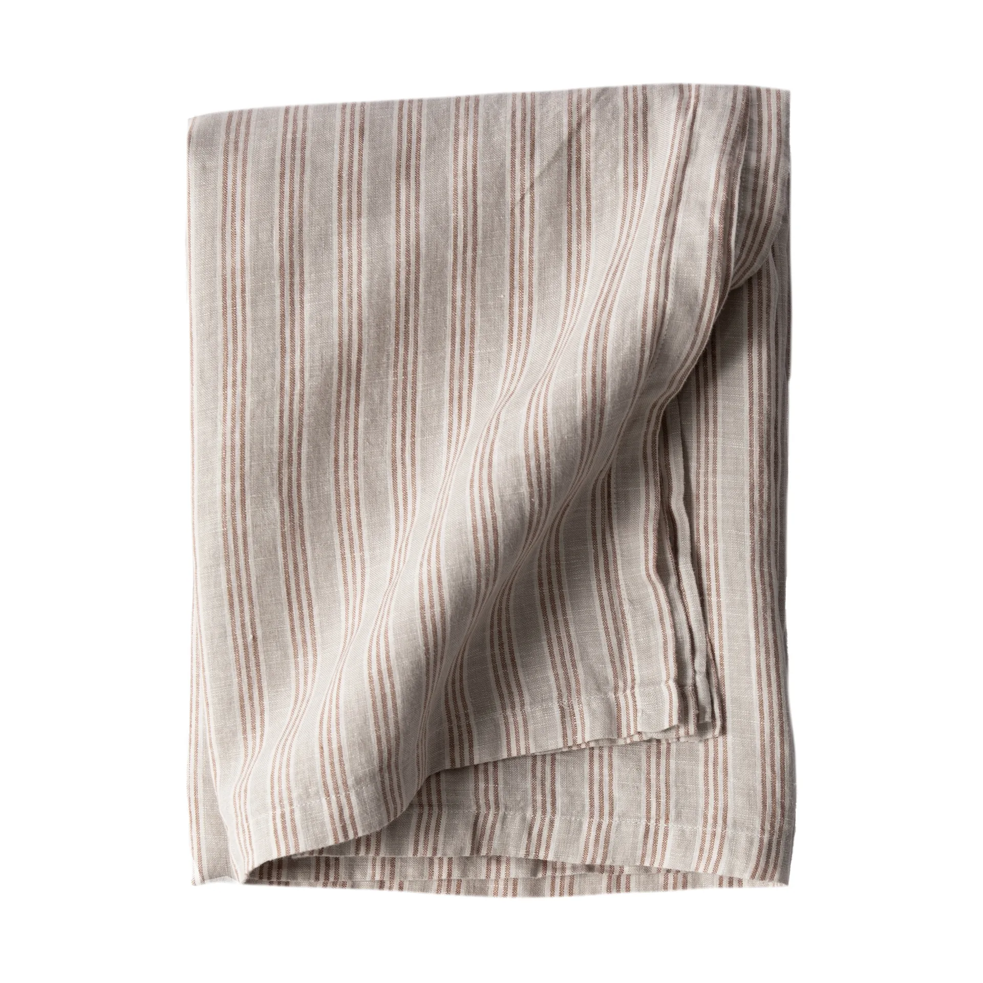Tell Me More Tell Me More hørdug 145x270 cm Hazelnut stripe
