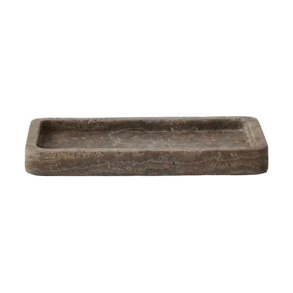 Travertine dekorationsbricka 13x25 cm