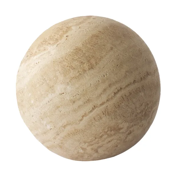Travertine dekorationsklot, Ø10 cm