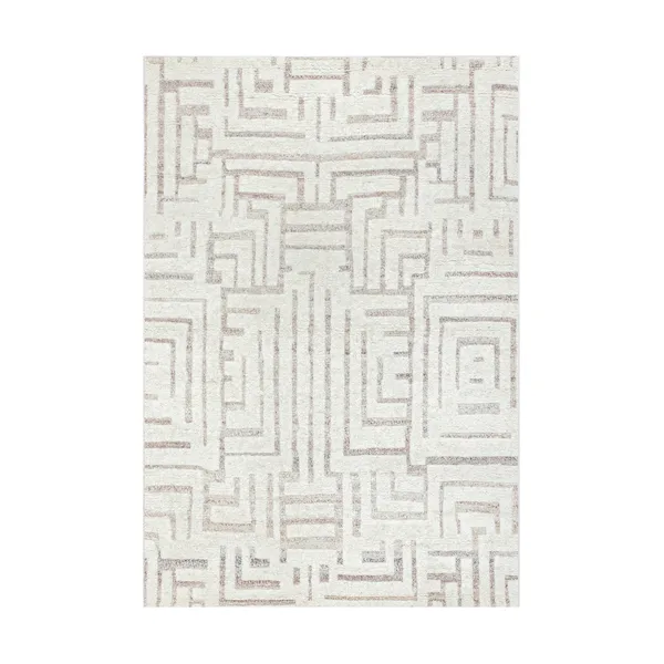 Viby ullmatta, Ivory-brown, 170x240 cm