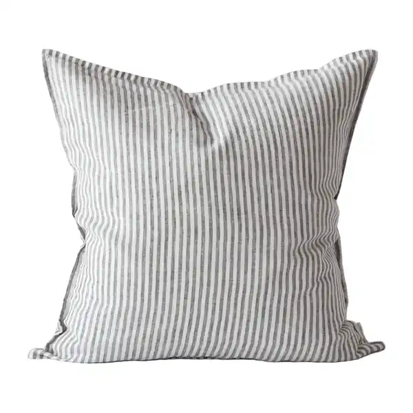 Washed linen kuddfodral 50x50 cm, Grey