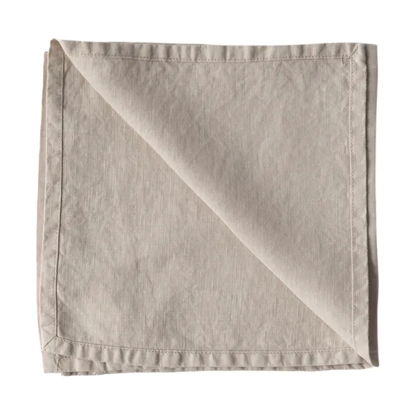 Washed linen tygservett 45x45 cm, Warm