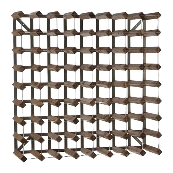 The Swedish Wine Rack Factory vinställ 72 flaskor påbyggnadsbart, Mörk ek