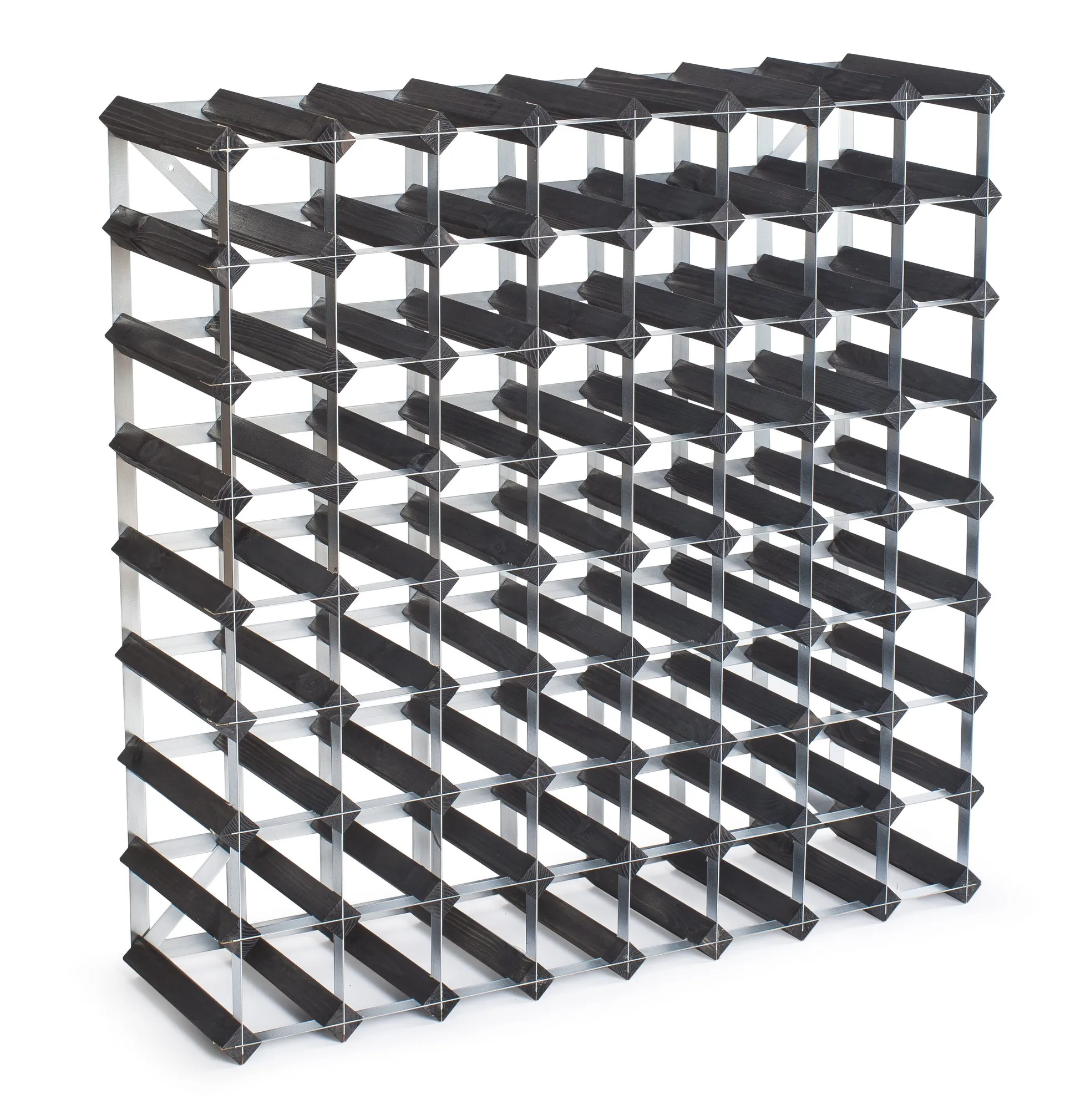 The Swedish Wine Rack Factory The Swedish Wine Rack Factory vinstativ 72 flasker udbyggbart Sort