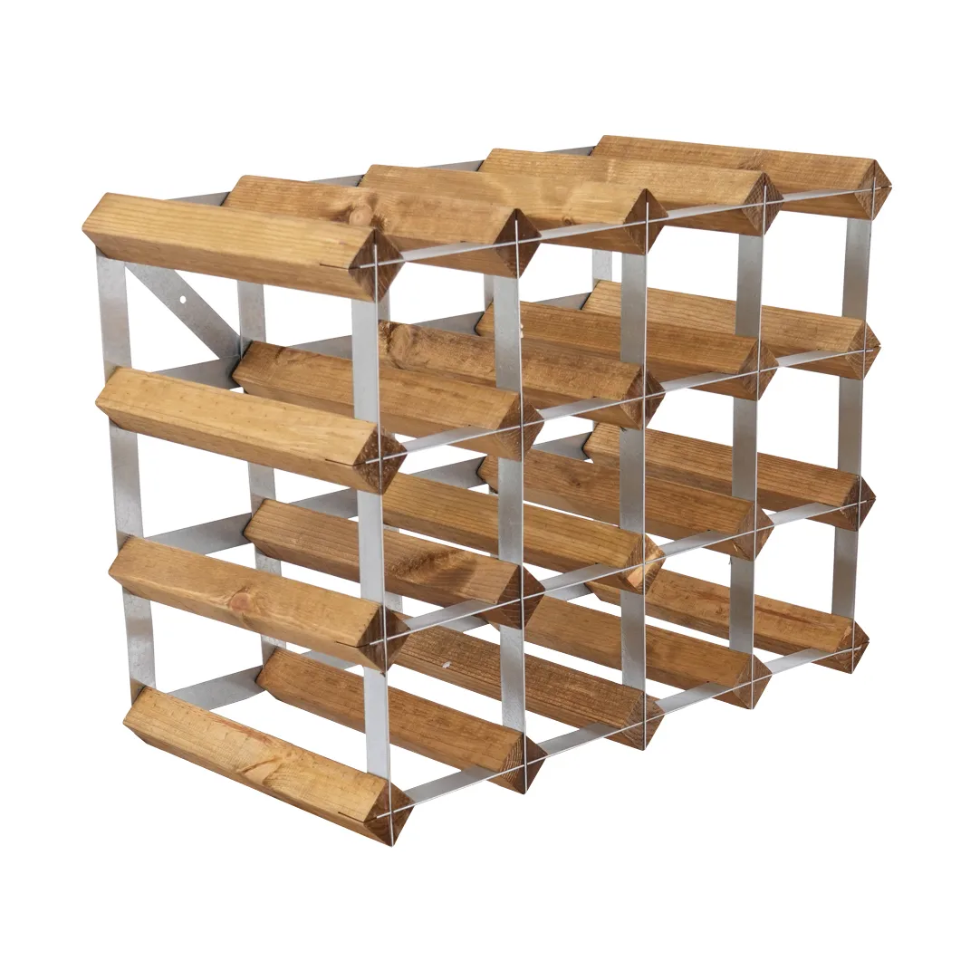 The Swedish Wine Rack Factory The Swedish Wine Rack Factory vinstativ monteret 16 flasker-lys fyrretræ
