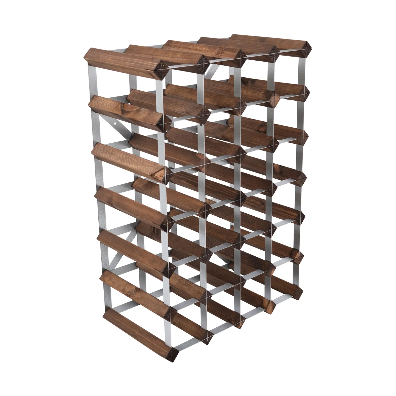 The Swedish Wine Rack Factory The Swedish Wine Rack Factory vinstativ monteret 30 flasker-mørk fyrretræ