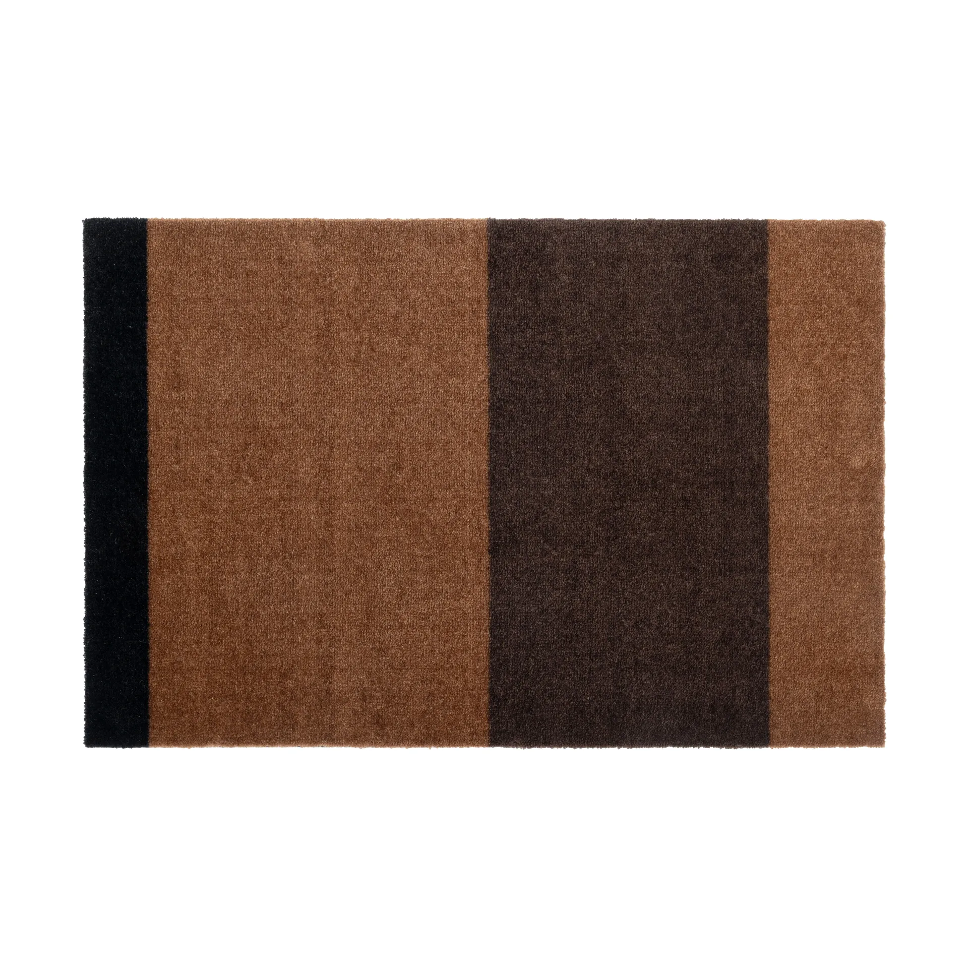 tica copenhagen Stripes paillasson horizontal Cognac-dark brown-black, cm — vue 3