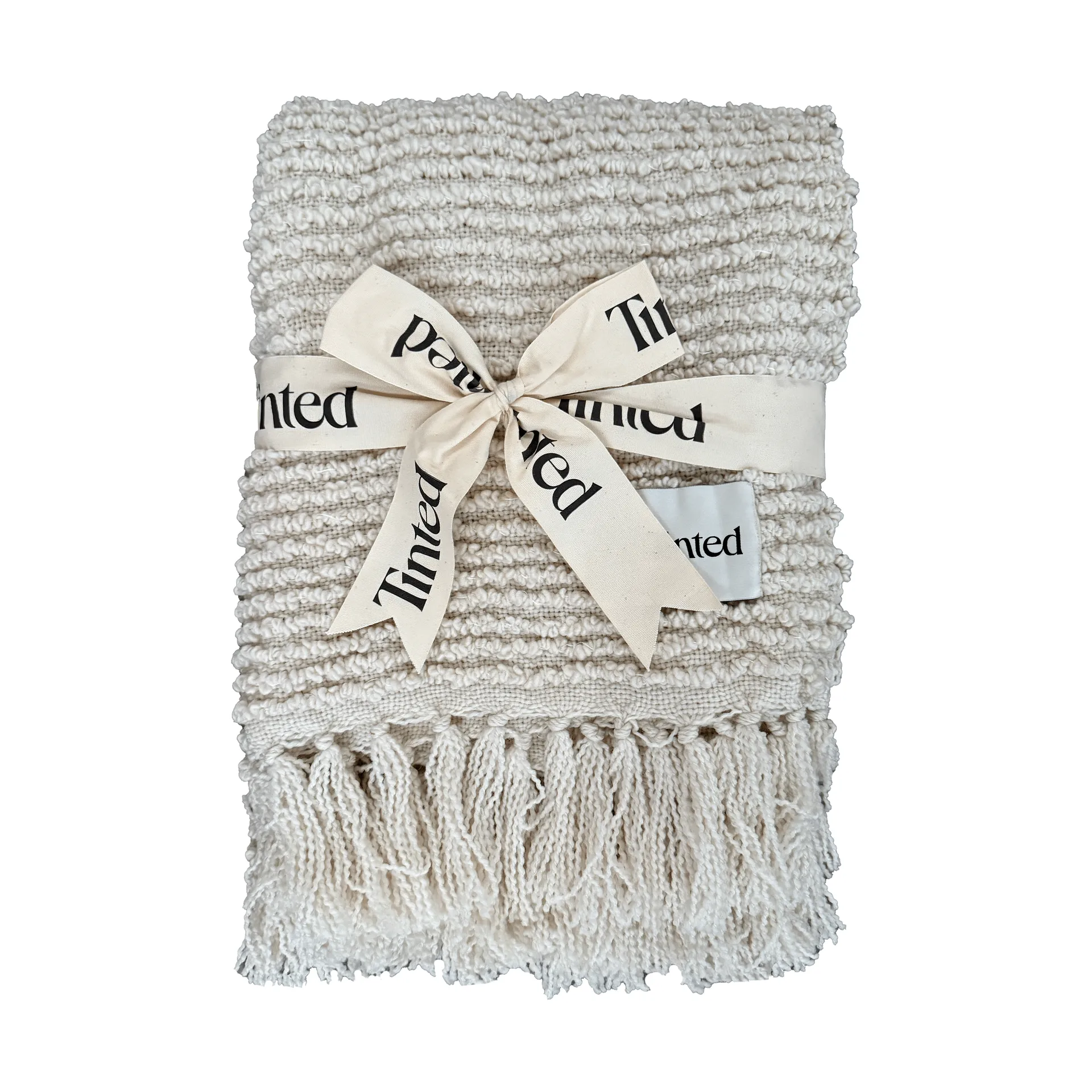 Tinted Plaid bouclé Janzen Solid off white-natural, cm