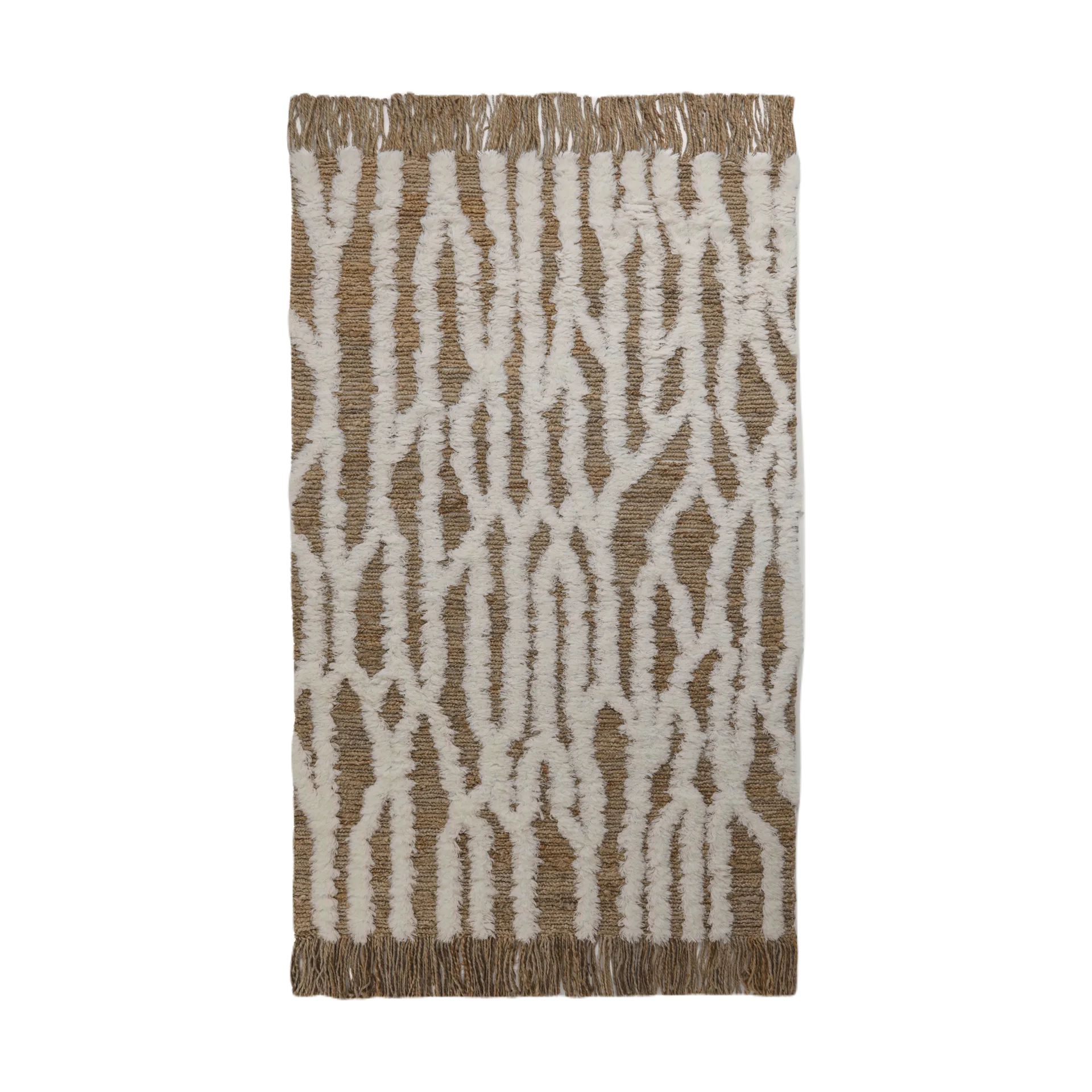 Tinted Tapis en jute Wahl cm Brown-offwhite