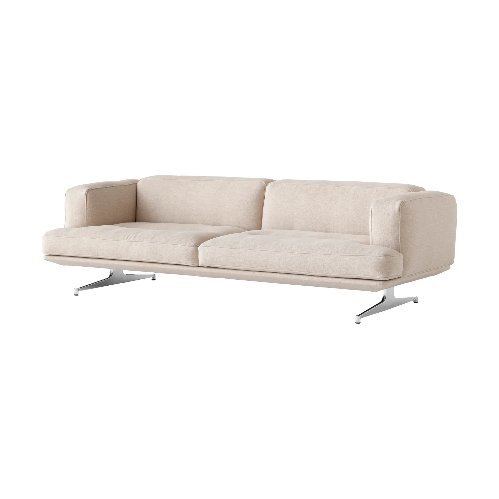 &Tradition Inland AV23 3-zitsbank Clay 0011-polished aluminium