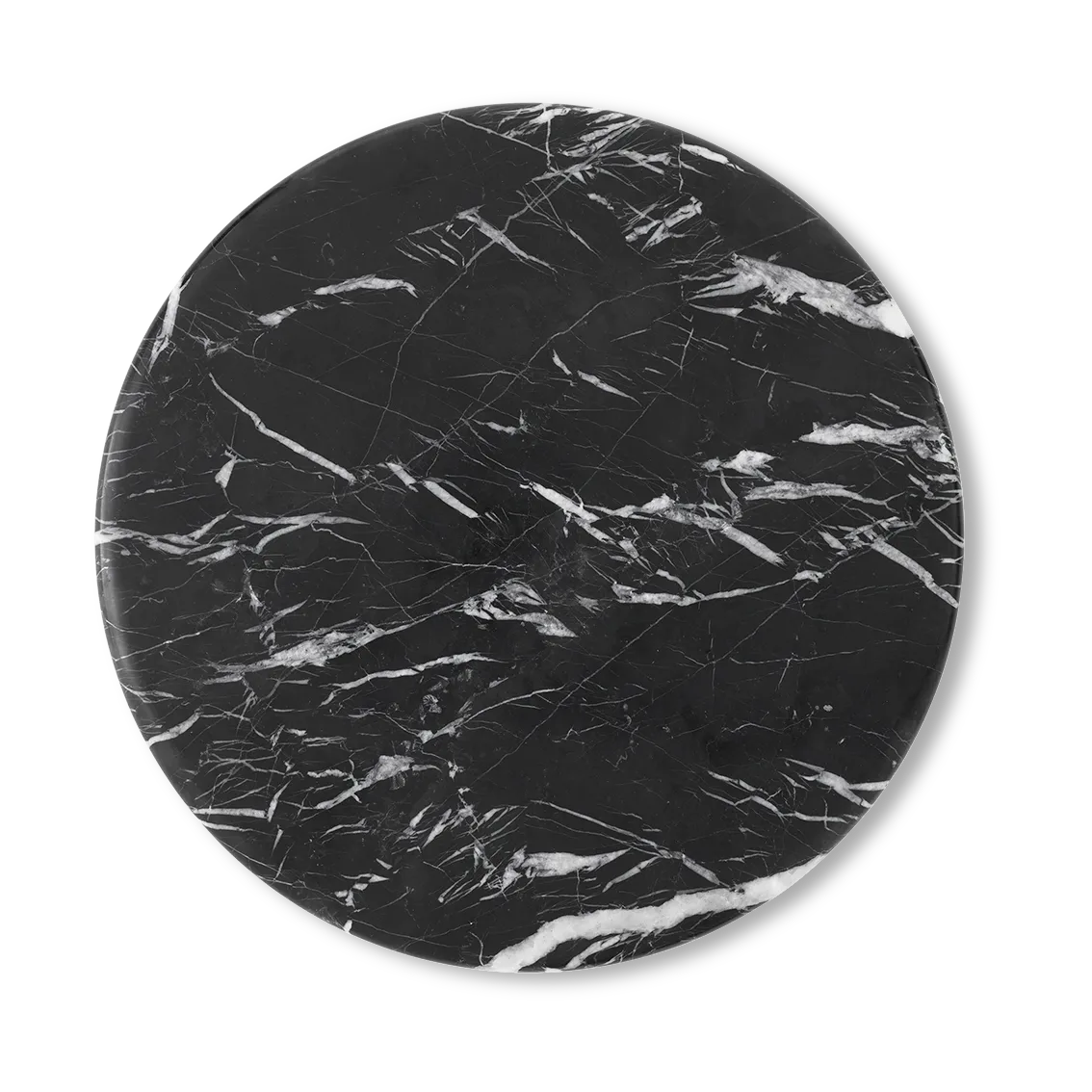&Tradition Plateau Wire Stool VP11 Ø Nero Marquina marbre