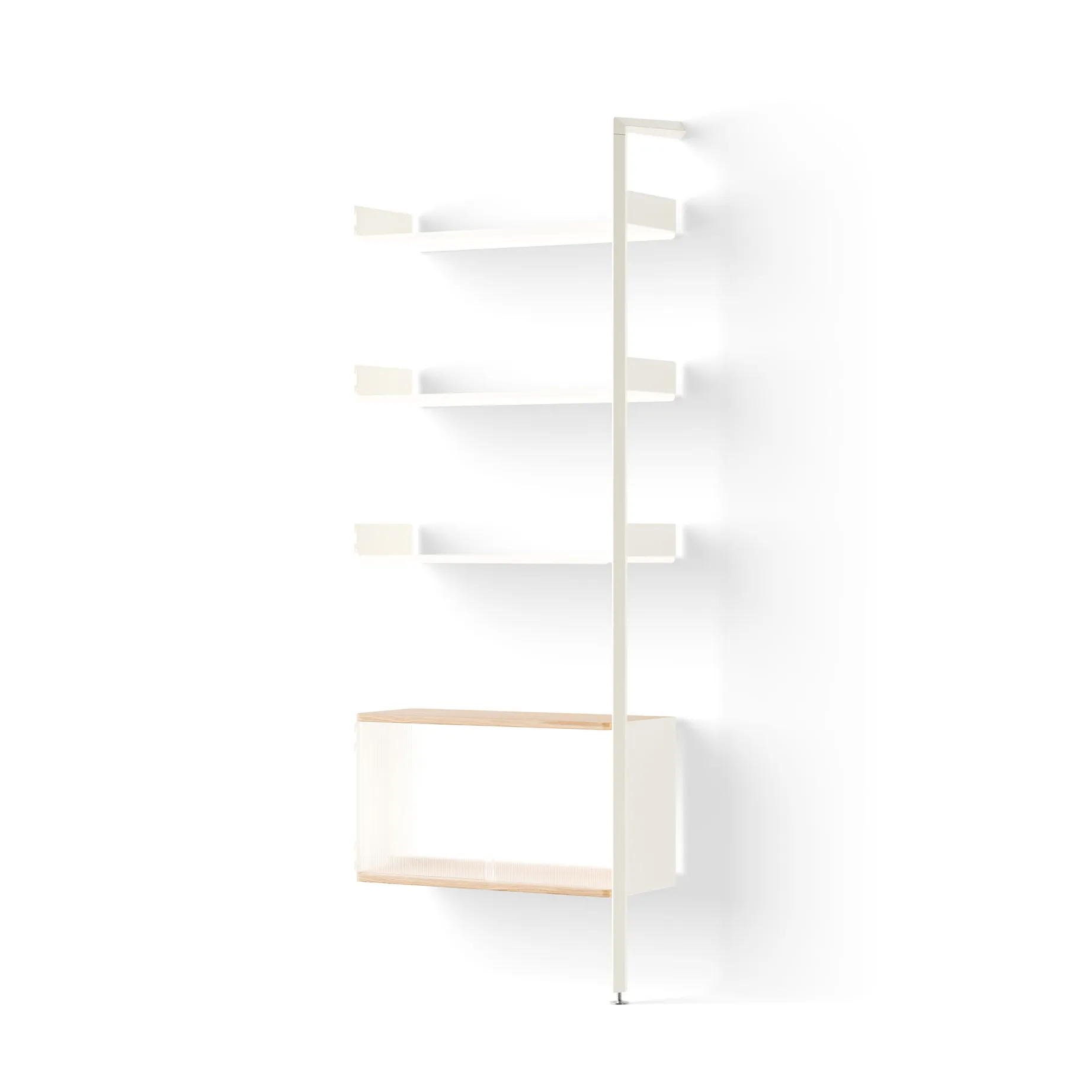 Rombe IF6 add-on hylla med skåp alabaster - &Tradition → NordicNest.se