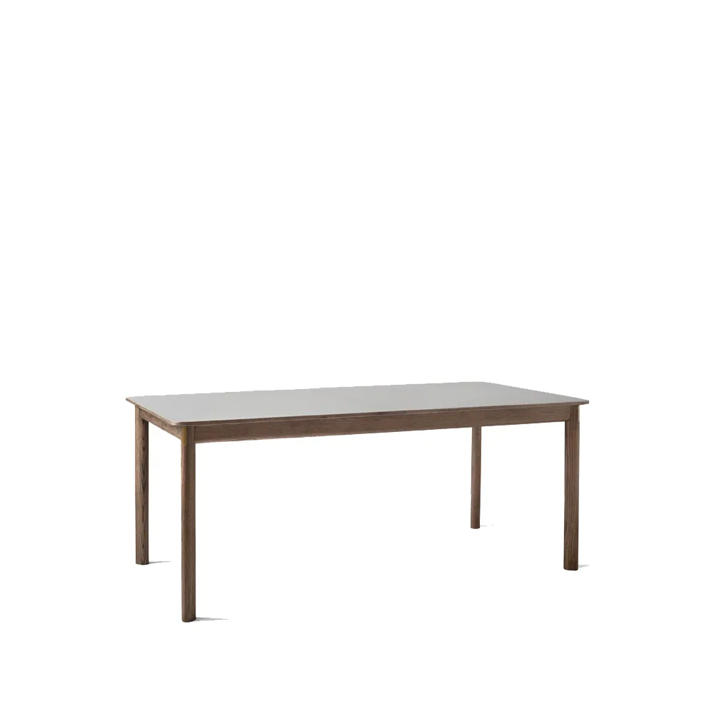 &Tradition Table à manger Patch HW1 griogo londra, structure en chêne huilé fumé