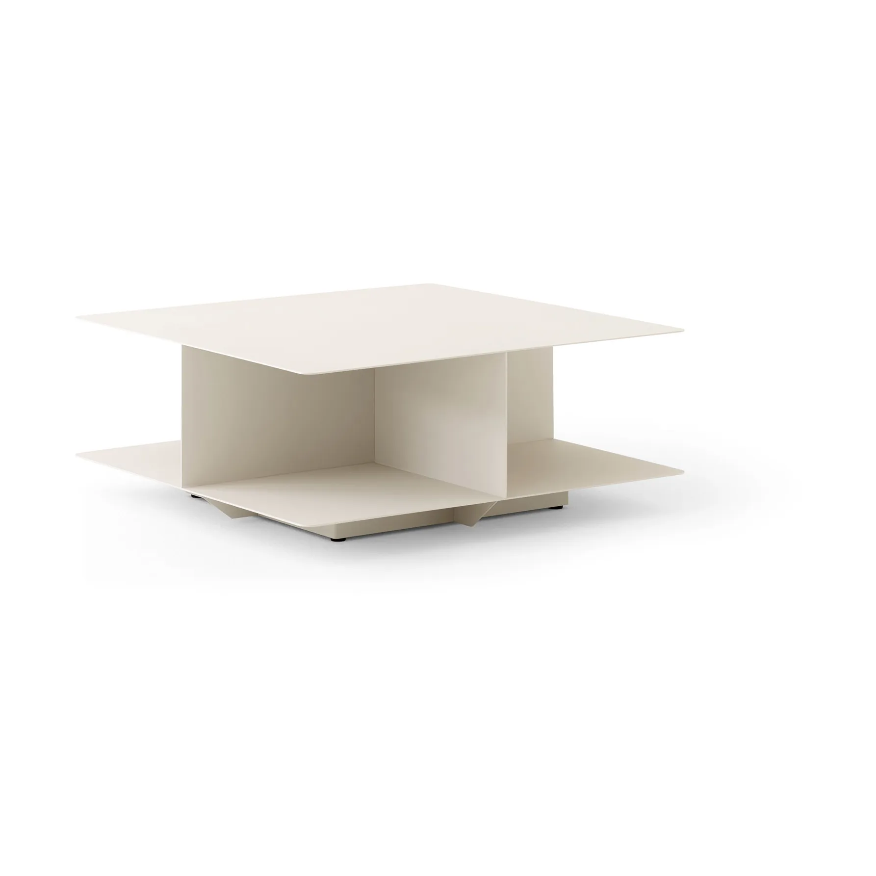 &Tradition Table basse Develius EV3 Steel ivory, Ø89x40 cm